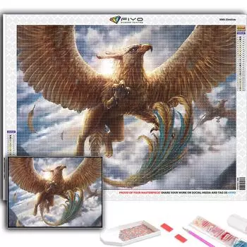 5D Diy Алмазная картина Свирепый зверь Вышивка крестом Полный Алмазная вышивка Мозаика Full Round 20X30CM