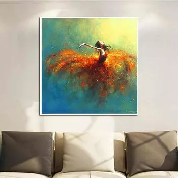 5D Diy Алмазная картина Танцующая женщина Алмазная вышивка Полный набор аниме Наборы для вышивки крестом Домашний декор Подарок ручной работы Round 25x25cm