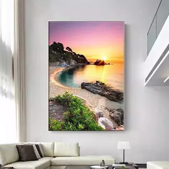 5D DIY Алмазная картина Теплый залив Набор для вышивки крестом Мозаика Алмазная вышивка Роза Полный круглый/квадратный дрель Украшение дома Round 30x40cm