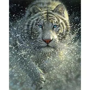 5D DIY Алмазная картина Тигр серии Алмазная вышивка Крестом Рукоделие Подарок 20X30CM