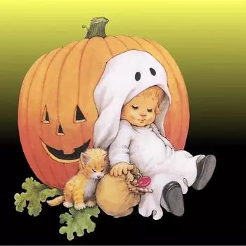 5D DIY Алмазная картина Тыква Детская вышивка Крестом Горный хрусталь Мозаика Домашний декор 30X30CM