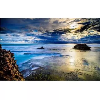 5D Diy Алмазная картина ue Ocean Алмазная вышивка Крестом Домашний декор Подарки ручной работы Round 20x30cm