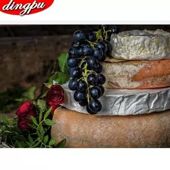 5d Diy Алмазная картина Уличный пейзаж Полный круглый дрель Алмазная вышивка Городское украшение дома 20X30CM