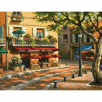 5D DIY Алмазная картина Уличный пейзаж Вышивка Мозаика Вышивка крестом Горный хрусталь Украшение 20X30CM