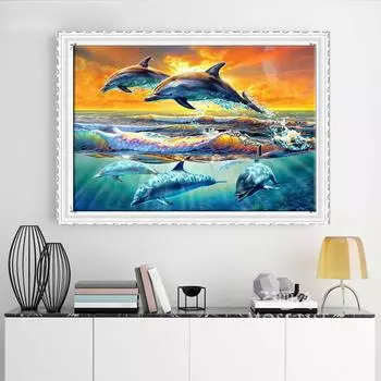 5D Diy Алмазная картина Уютный послеобеденный чай Вышивка Мозаика Художественная картина Стразы Декор Подарок Full Round 30x40cm