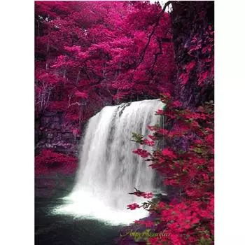 5D DIY Алмазная картина Водопад Главная Полная Алмазная вышивка Крестом 20X30CM