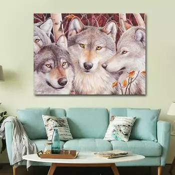 5d Diy Алмазная картина Волк Стразы Изображение Стразы Алмазная вышивка Алмазная мозаика 20X30CM