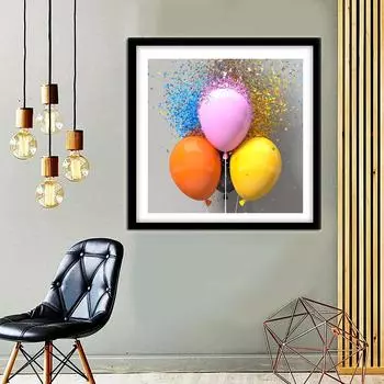 5D Diy Алмазная картина Воздушный шар Алмазная вышивка Полный набор аниме Наборы для вышивки крестом Домашний декор Подарок ручной работы Round 30x30cm