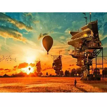 5D Diy Алмазная картина Вышивка крестиком Алмазная вышивка Алмазная мозаика Домашний декор 20X30CM