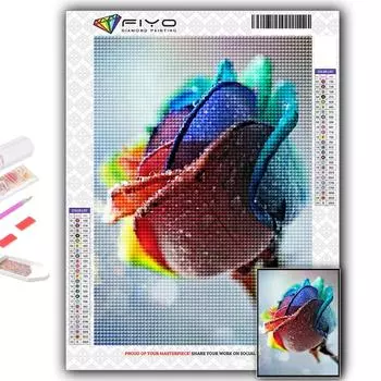 5D DIY Алмазная картина Вышивка крестиком Цветок в горшке Алмазная вышивка Мозаика Настенное украшение дома Full Round 20X30CM