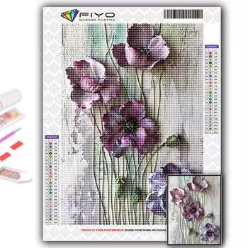 5D DIY Алмазная картина Вышивка крестиком Цветы Алмазная вышивка Мозаика Стена Искусство Домашнее украшение Full Round 20X30CM