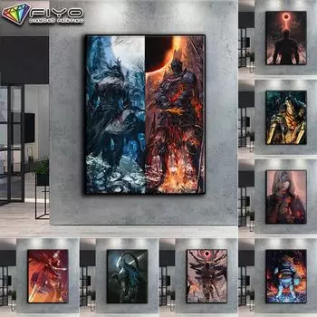 5D DIY Алмазная картина Вышивка крестиком Игра Dark Souls Алмазная вышивка Мозаика Настенное украшение для дома Full Round 20X30CM