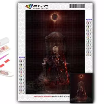 5D DIY Алмазная картина Вышивка крестиком Игра Dark Souls Алмазная вышивка Мозаика Настенное украшение для дома Full Round 20X30CM