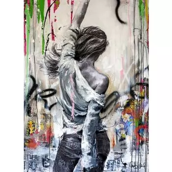 5D DIY Алмазная картина Вышивка крестом Черно-белая женщина Алмазная вышивка Мозаика Наборы Домашний декор Full Round 20x25CM