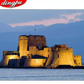 5D DIY Алмазная картина Вышивка крестом Мозаика Пейзаж Вышивка Полный набор Дом Горный хрусталь Картина Домашний декор 20X30CM