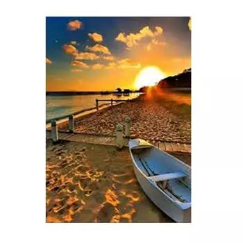 5D Diy Алмазная картина Вышивка крестом Пейзаж Алмазная мозаика Домашнее украшение 30X40cm