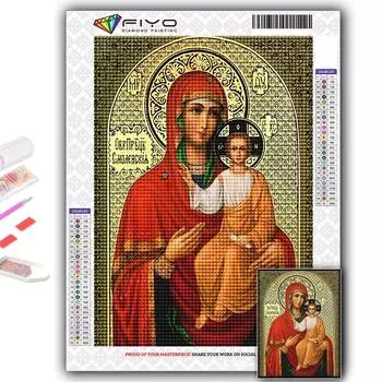 5D DIY Алмазная картина Вышивка крестом Религия Алмазная вышивка Мозаика Стена Искусство Домашнее украшение Full Round 20X30CM