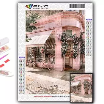 5D DIY Алмазная картина Вышивка крестом Розовые розы Алмазная вышивка Мозаика Стена Искусство Украшение дома Full Round 20X30CM
