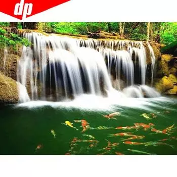 5D DIY Алмазная картина Вышивка Водопад Стразы Картина Алмазная мозаика Вышивка крестом 20X30CM