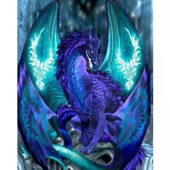 5D DIY Алмазная картина Вышивка животных Вышивка крестом Мозаика Узоры Домашний декор Подарок 20X30CM