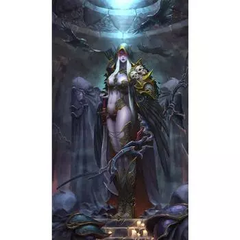 5D DIY Алмазная картина World of Warcraft Алмазная вышивка Полный мозаичный набор Наборы для вышивки крестом Домашний декор Подарки ручной работы Round 20x30cm