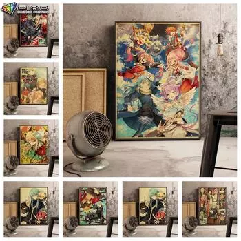 5D DIY Алмазная картина, вышивка крестиком, аниме «В этот раз я перевоплотился как слизь», Алмазная вышивка, мозаика, настенное искусство, украшение для дома Full Round 20X30CM