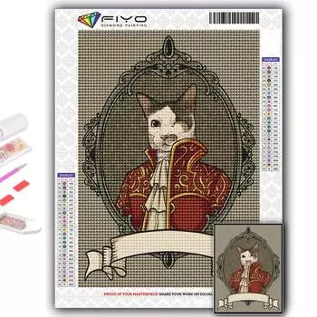 5D DIY Алмазная картина, вышивка крестиком, антропоморфные милые животные, Алмазная вышивка, мозаика, настенное украшение для дома Full Round 20X30CM