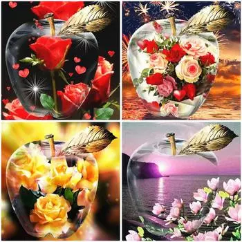 5D Diy Алмазная картина, вышивка крестиком, ремесло 5D, ручная работа, Алмазная вышивка, мозаика со стразами, подарок, художественный комплект, украшение дома Full Round 20x20CM