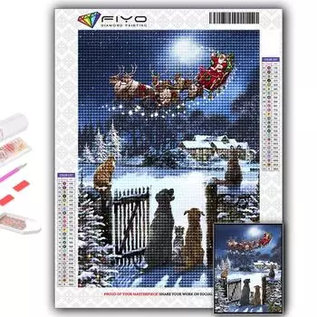 5D DIY Алмазная картина вышивка крестиком Рождественская елка Санта-Снеговик Алмазная вышивка Мозаика Настенное украшение дома Full Round 20X30CM