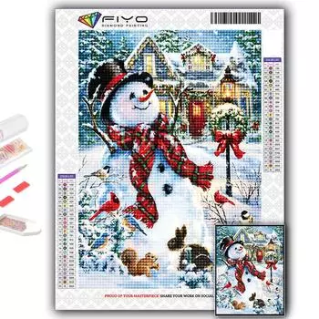 5D DIY Алмазная картина вышивка крестиком Рождественская елка Санта-Снеговик Алмазная вышивка Мозаика Настенное украшение дома Full Round 20X30CM