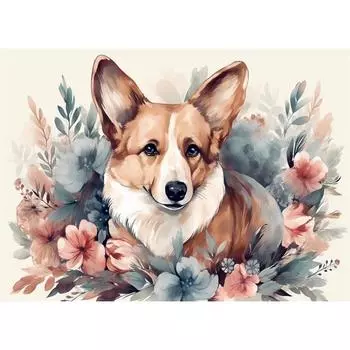 5d DIY Алмазная картина вышивка крестом милые животные корги алмазная вышивка мозаика домашний декор ремесла 30X40CM разноцветный