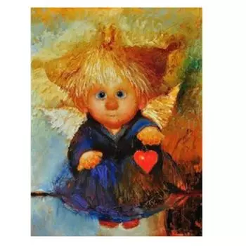 5D Diy Алмазная картина выстрел в голову ребенок Алмазная вышивка крестом домашний декор подарок ручной работы 20X25CM