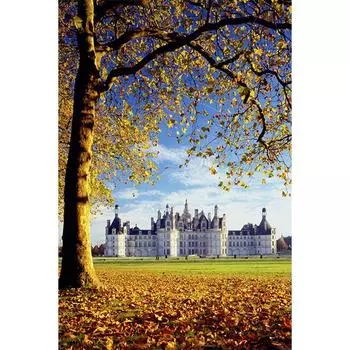 5D DIY Алмазная картина Замок Архитектура Пейзаж Мозаика Полный круглый Алмазная вышивка 20X30CM