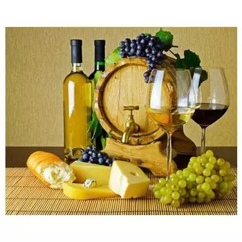 5D Diy Алмазная картина Зеленое вино Алмазная вышивка Крестом Домашний декор Подарки ручной работыjavascript: Round 20x30cm