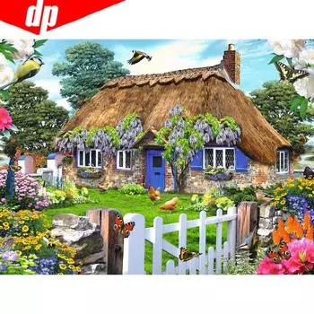 5D DIY Алмазная картина Живописная полная круглая вышивка Продажа Горный хрусталь Картина Алмаз 20X30