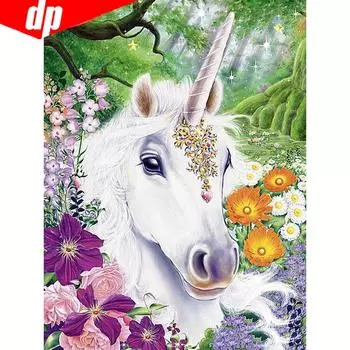 5D DIY Алмазная картина животное Алмазная вышивка Продажа Полный круглый мозаичный рисунок 20X30CM