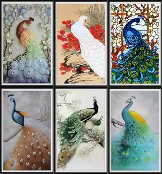5D Diy Алмазная картина животное Павлин подарки ручной работы украшение дома имитация вышивки крестом комплект ремесла 28x45cm