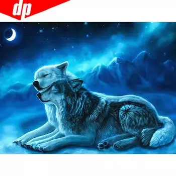 5D DIY Алмазная картина Животное Тигр Rhinestone Изображение Полная круглая вышивка 20X30