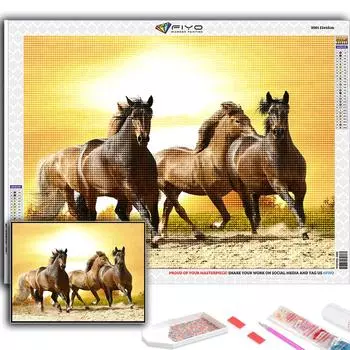 5D Diy Алмазная картина Животное Вышивка крестиком Полная Алмазная вышивка Мозаика Full Round 20X30CM