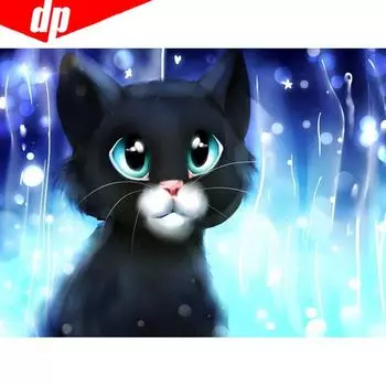 5D DIY Алмазная картина Животное Вышивка крестом Стразы Полный круглый Алмазная вышивка 20X30CM