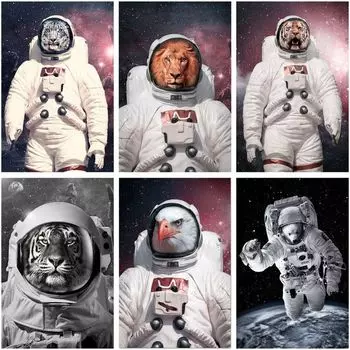 5D DIY Алмазная картина животное вышивка крестом полный круглый сверло алмазная вышивка полный комплект домашний декор набор для творчества Full Round 20x25CM