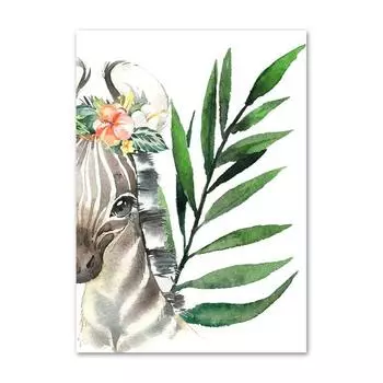 5D DIY Алмазная картина Животное Зебра Вышивка Крестом 3D Домашний декор 20X30CM