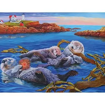 5D DIY Алмазная картина Животные Вышивка Мозаика Вышивка крестом Горный хрусталь Украшение 20X30CM