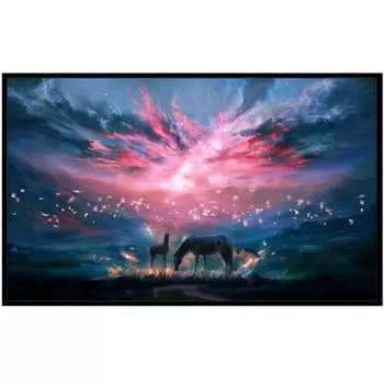 5D Diy Алмазная картина Животный пейзаж Имитация вышивки крестом Набор для вышивания Домашнее украшение Круглый бриллиант 30X20cm