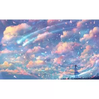 5D DIY Алмазная мозаика, вышивка, анимационная картина, алмазная живопись, круглая пейзажная вышивка, украшение для дома Full Round 20x30CM