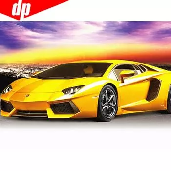 5D DIY Алмазная мозаика Живописная вышивка Продажа Спортивный автомобиль Алмазная картина Вышивка крестом 20X30