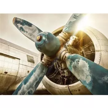 5D Diy Алмазная полная круглая мозаика гигантский пропеллер самолета ручная работа алмазная живопись наборы для вышивки крестом узоры для алмазной вышивки Full Round 20x30CM