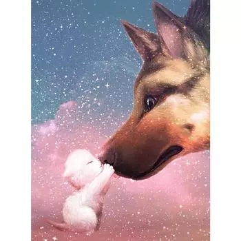 5D Diy Алмазная вышивка 5d Алмазная картина Полная дрель Краска с Детская спальня Украшения Full Round 20X30CM