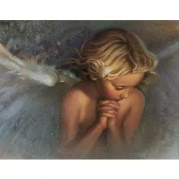 5D DIY Алмазная вышивка Ангел Детские Алмазная вышивка крестом Полный алмаз Алмазная мозаика Украшение дома Full Square (20X30CM)