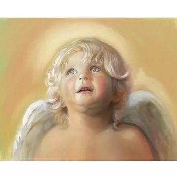 5D DIY Алмазная вышивка ангела для мальчиков квадратная/круглая Алмазная вышивка крестиком Алмазная мозаика картина украшение подарок Full Square (20X30CM)